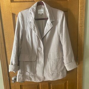 Stoosh Women's Cream Blazer Jacket Size Medium